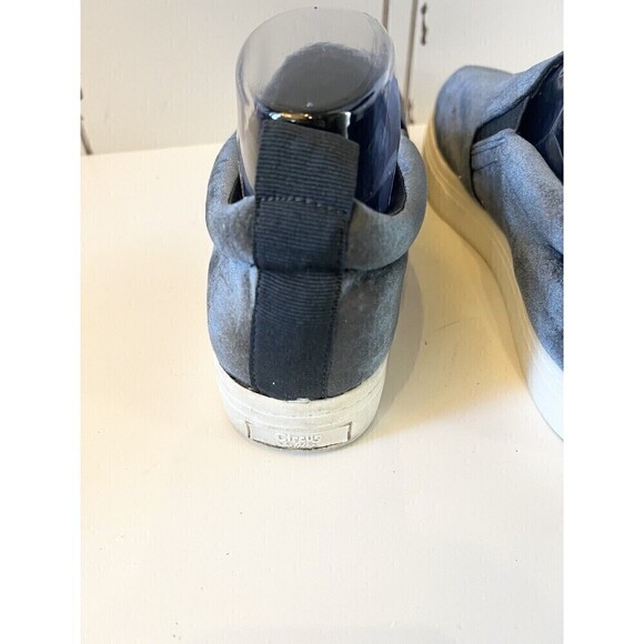CIRCUS BY SAM EDELMAN Scotlyn Suede Platform Sneaker Size 9 Blue Slip On Shoes - Picture 7 of 11